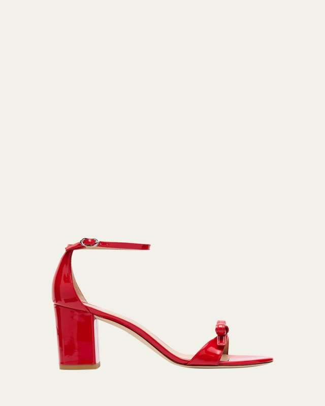 Nudist Felicity Patent Leather Ankle-Strap Sandals